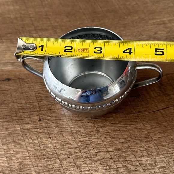 Vintage Irvinware Chrome Plated Double Handled Sugar Cup - Picture 9 of 10